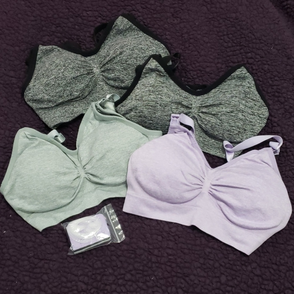 Bundle of 4 nursing bras